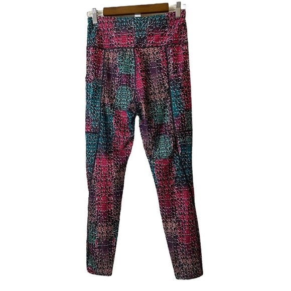 Nine West Active Multi color Snake Print Pocket - Crop Leggings Women’s‎ Sz M - Picture 6 of 6